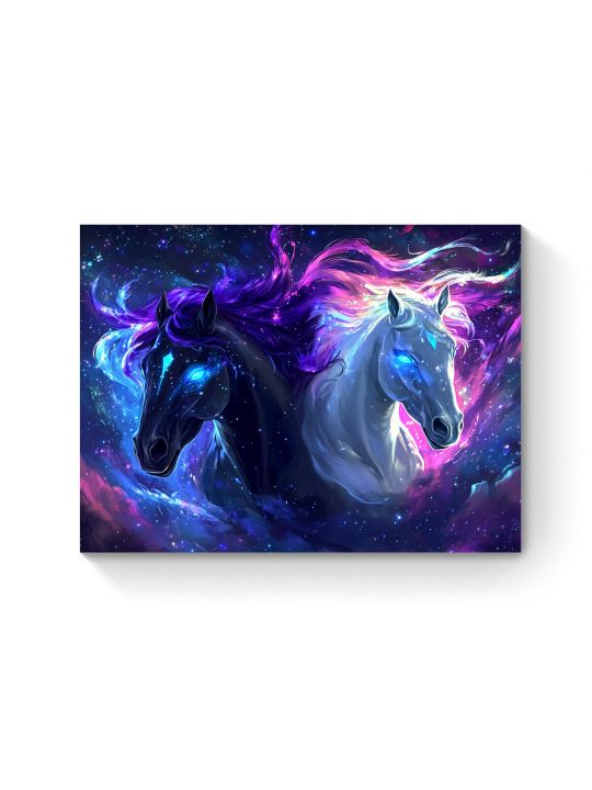 Алмазная мозаика на подрамнике «Гармония» 50x40 см, 50 цветов