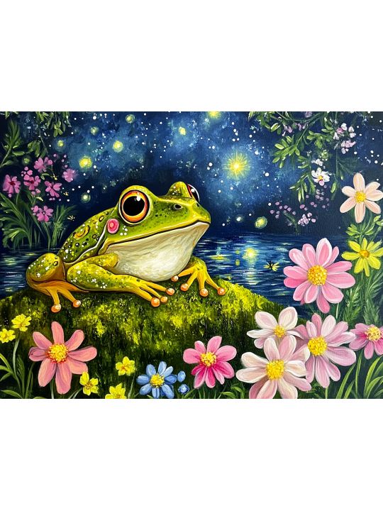 Алмазная мозаика без подрамника «Царевна» 130x100 см, 50 цветов