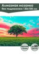 Алмазная мозаика без подрамника «Багровый закат» 130x100 см