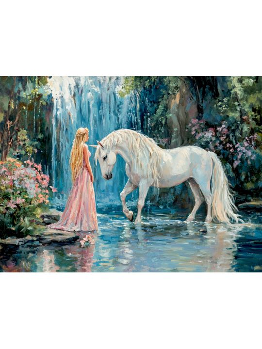 Алмазная мозаика без подрамника «Парочка» 80x60 см