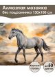 Алмазная мозаика без подрамника «Мустанг» 130x100 см