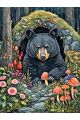 Алмазная мозаика без подрамника «Берлога» 50x40 см