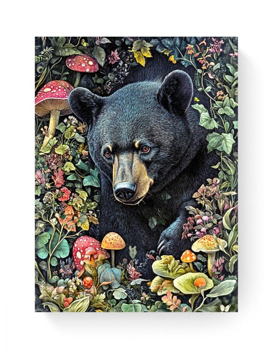 Алмазная мозаика на подрамнике «Медвежий угол» 50x40 см