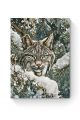 Алмазная мозаика на подрамнике «Лесной кот» 50x40 см