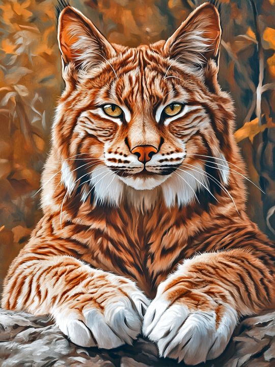 Алмазная мозаика без подрамника «Страж леса» 50x40 см