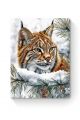 Алмазная мозаика на подрамнике «Лесной хищник» 50x40 см