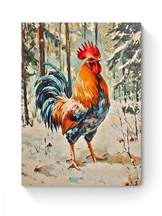 Алмазная мозаика на подрамнике «Петя-петушок» 50x40 см, 50 цветов