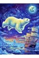 Алмазная мозаика без подрамника «Медведица» 130x100 см