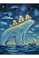 Алмазная мозаика без подрамника «Медведица» 130x100 см, 50 цветов