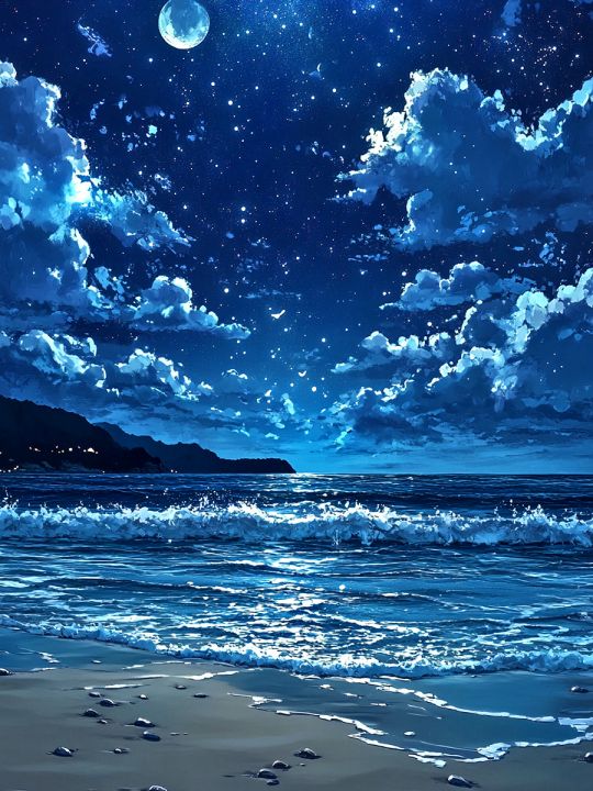 Алмазная мозаика без подрамника «Звезды и море» 25x20 см