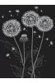 Алмазная мозаика без подрамника «Одуванчики» 25x20 см