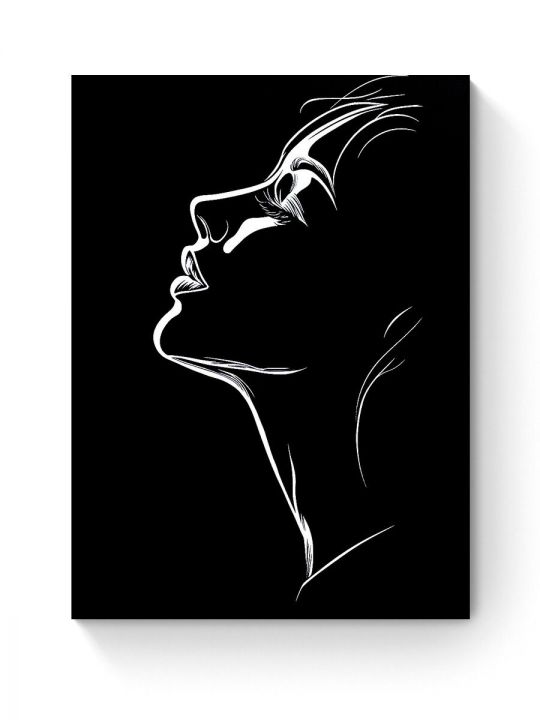Алмазная мозаика на подрамнике «Девушка в ночи» 50x40 см