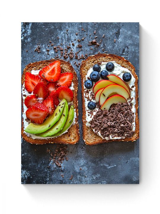 Алмазная мозаика на подрамнике «Вкусное утро» 50x40 см