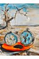 Алмазная мозаика без подрамника «Часы» 130x100 см