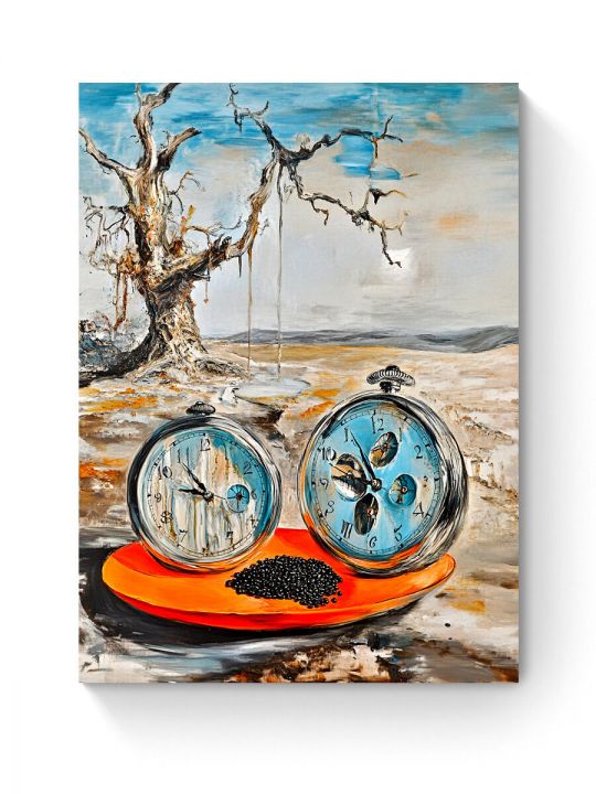 Алмазная мозаика на подрамнике «Часы» 50x40 см