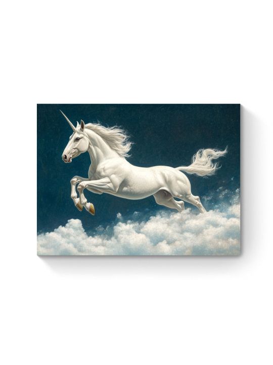 Алмазная мозаика на подрамнике «Единорог» 40x30 см, 38 цветов