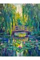 Алмазная мозаика без подрамника «Кувшинки» 130x100 см