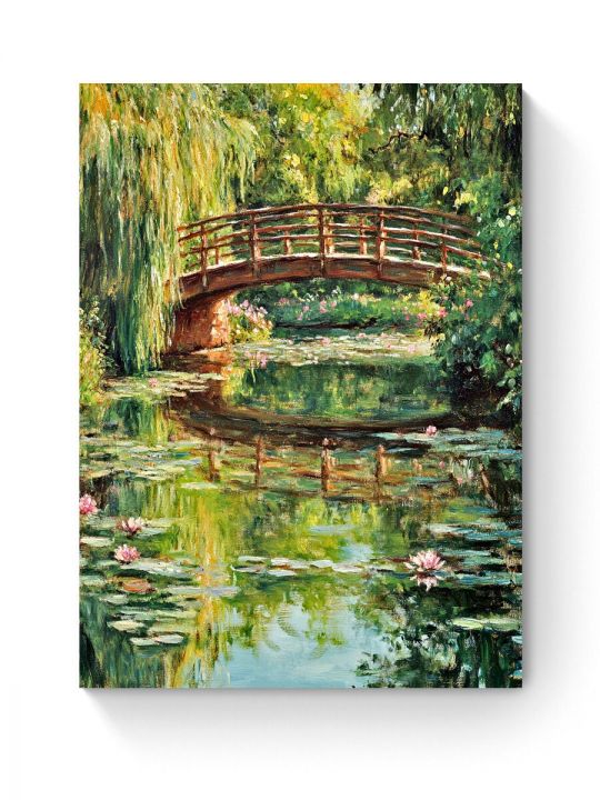 Алмазная мозаика на подрамнике «Ивы у пруда» 50x40 см