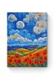 Алмазная мозаика на подрамнике «Маковое поле» 50x40 см