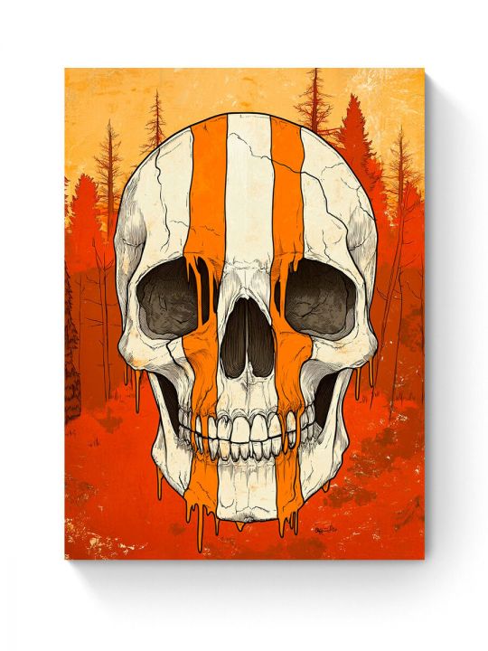 Алмазная мозаика на подрамнике «Череп» 50x40 см
