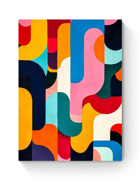 Алмазная мозаика на подрамнике «Абстракция» 35x25 см, 33 цветов