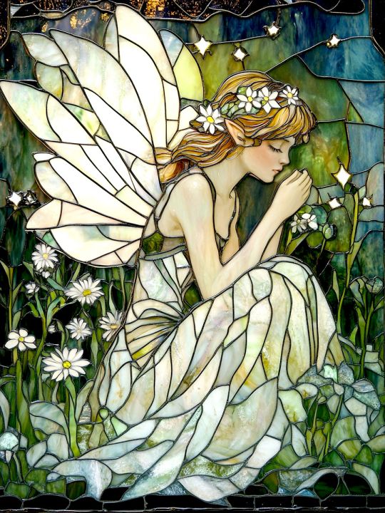 Алмазная мозаика без подрамника «Ангел» 80x60 см