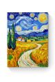 Алмазная мозаика на подрамнике «Пшеничное поле» 50x40 см