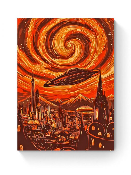 Алмазная мозаика на подрамнике «Будущее» 80x60 см