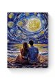 Алмазная мозаика на подрамнике «Закат на море» 50x40 см