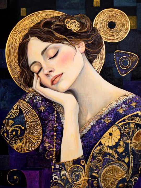 Алмазная мозаика без подрамника «Девичьи грезы» 50x40 см