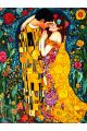 Алмазная мозаика без подрамника «Поцелуй» 130x100 см