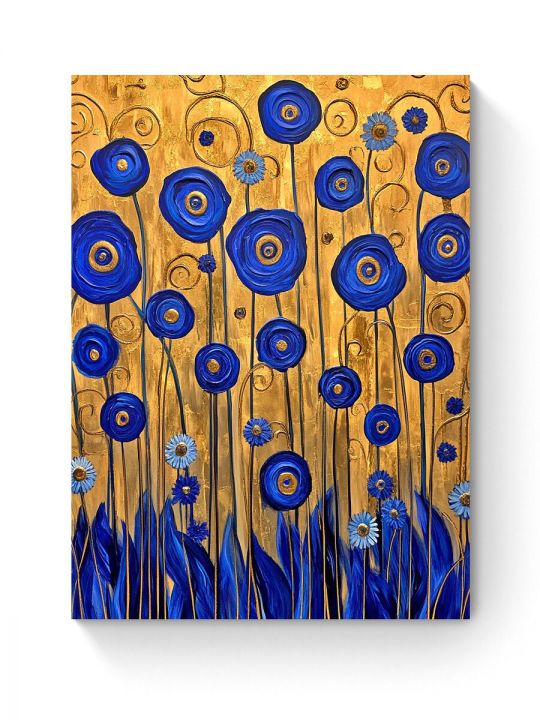 Алмазная мозаика на подрамнике «Маковое поле» 50x40 см