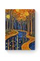Алмазная мозаика на подрамнике «Зеркальная река» 50x40 см