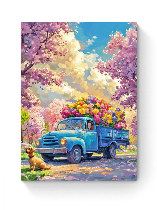 Алмазная мозаика на подрамнике «Сюрприз» 50x40 см
