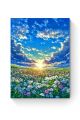 Алмазная мозаика на подрамнике «Цветочный луг» 80x60 см, 50 цветов