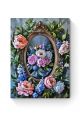 Алмазная мозаика на подрамнике «Панно с пионами» 50x40 см