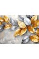 Алмазная мозаика без подрамника «Серое золото» 25x20 см