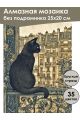 Алмазная мозаика без подрамника «Римский кот» 25x20 см