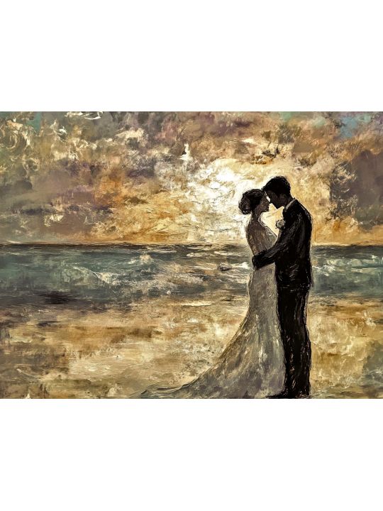 Алмазная мозаика без подрамника «Ты и Я» 25x20 см