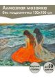 Алмазная мозаика без подрамника «Девушки у моря» 130x100 см