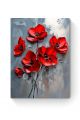 Алмазная мозаика на подрамнике «Красные маки» 50x40 см