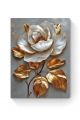 Алмазная мозаика на подрамнике «Золотая роза» 80x60 см, 50 цветов