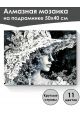 Алмазная мозаика на подрамнике «Черно белое» 50x40 см, 11 цветов