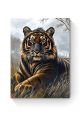 Алмазная мозаика на подрамнике «Золотой тигр» 50x40 см, 50 цветов