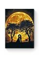 Алмазная мозаика на подрамнике «Золотая луна» 50x40 см