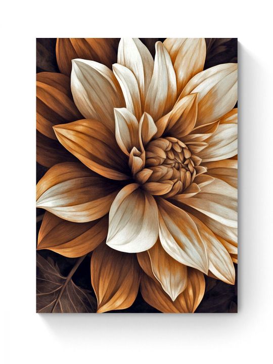 Алмазная мозаика на подрамнике «Георгин» 50x40 см