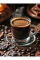 Алмазная мозаика без подрамника «Черный кофе» 25x20 см