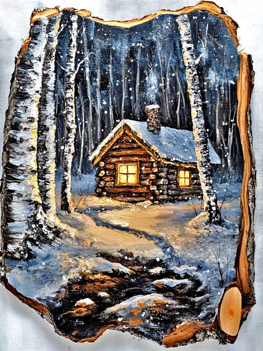 Алмазная мозаика без подрамника «Береста» 25x20 см