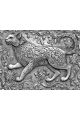 Алмазная мозаика без подрамника «Чеканка Кошка» 130x100 см