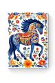 Алмазная мозаика на подрамнике «Городецкий конь» 50x40 см